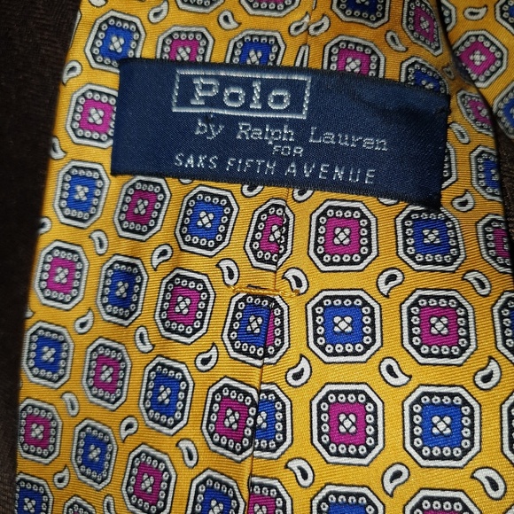 POLO RALPH LAUREN 100% Silk, SAKS 5TH AVE - Picture 2 of 6